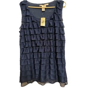 Women's NWT  Max Studio Woman Tiered Top 1X